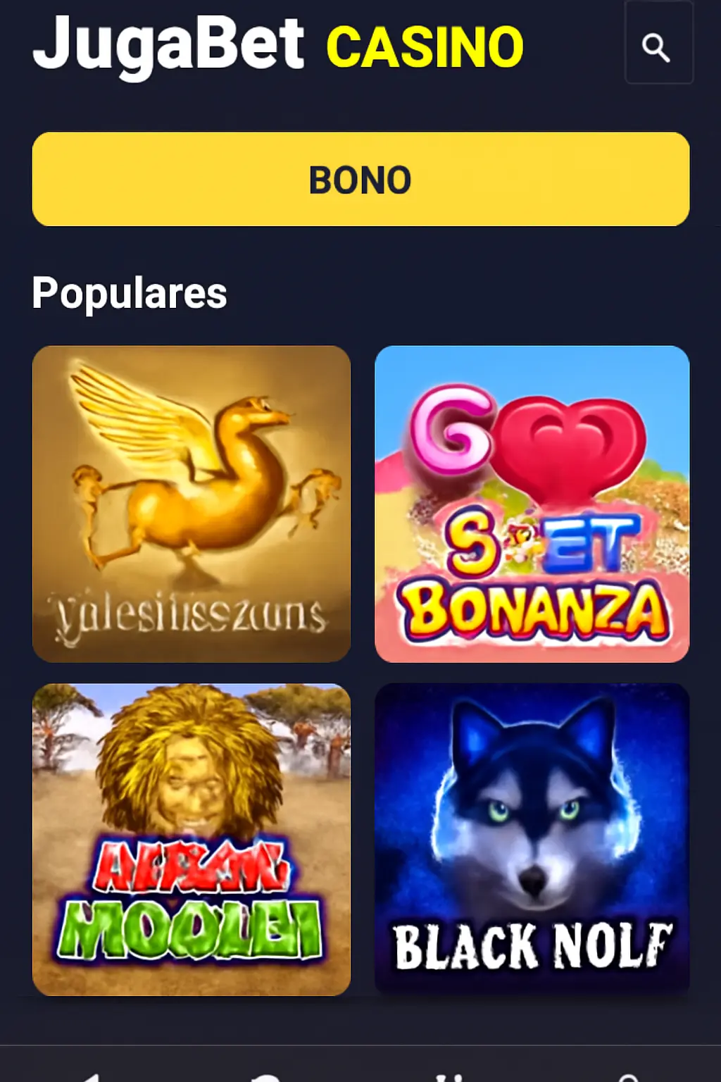 JugaBet Casino screen 1