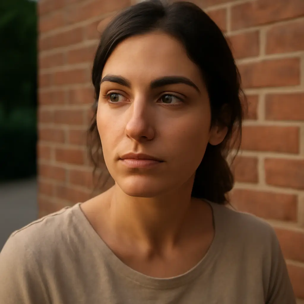AI-generated fictional portrait